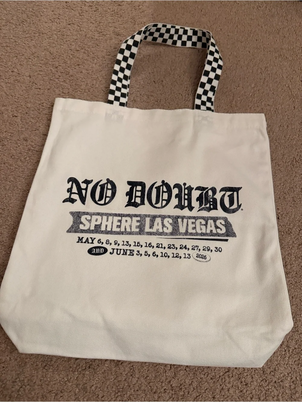 No Doubt Sphere Las Vegas 2026 Tote Bag